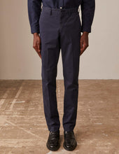 Chino Maxence En Coton Marine
