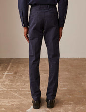 Chino Maxence En Coton Marine