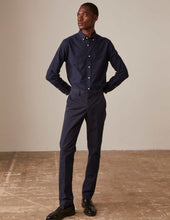 Chino Maxence En Coton Marine