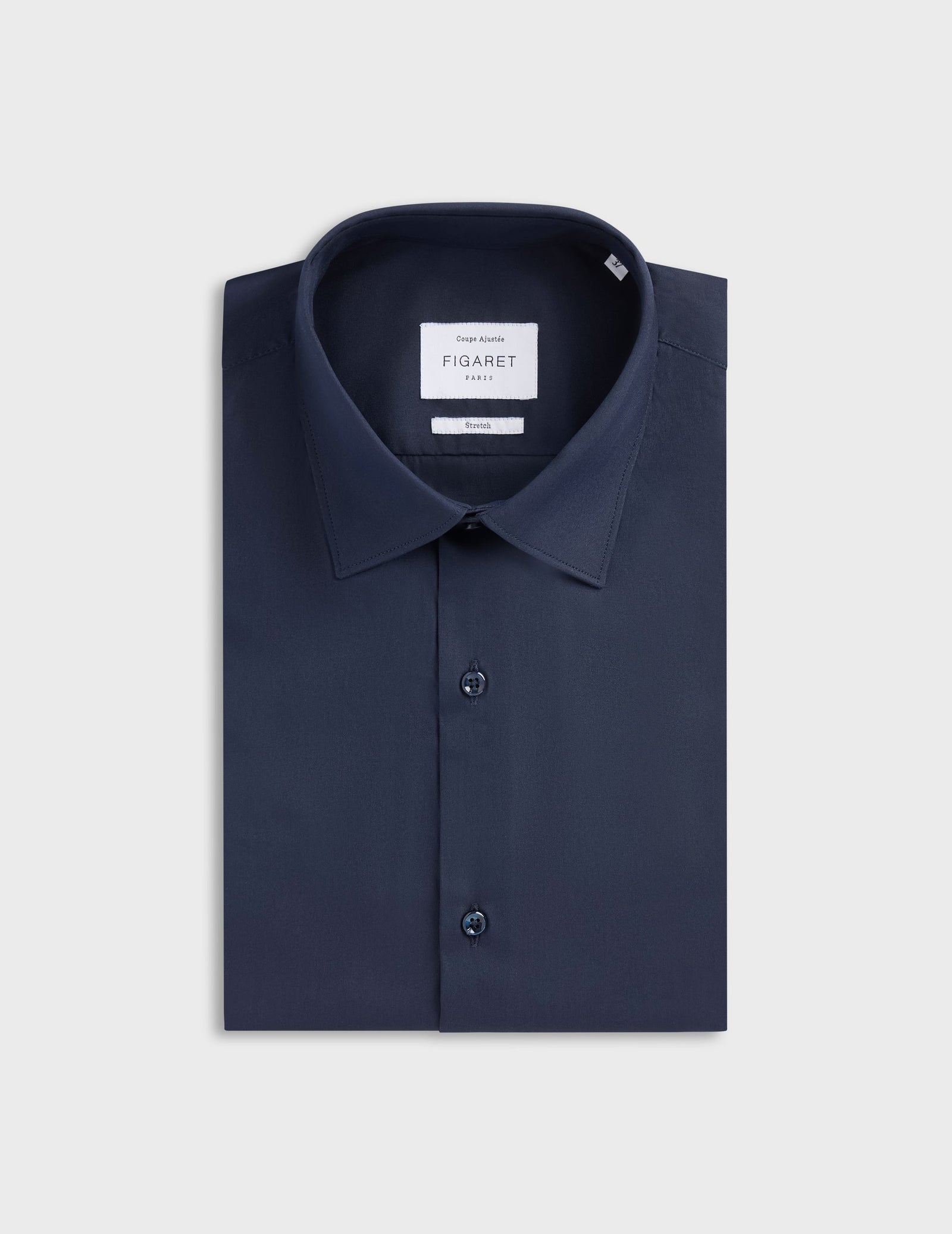 Chemise Ajust E Stretch Bleu Marine