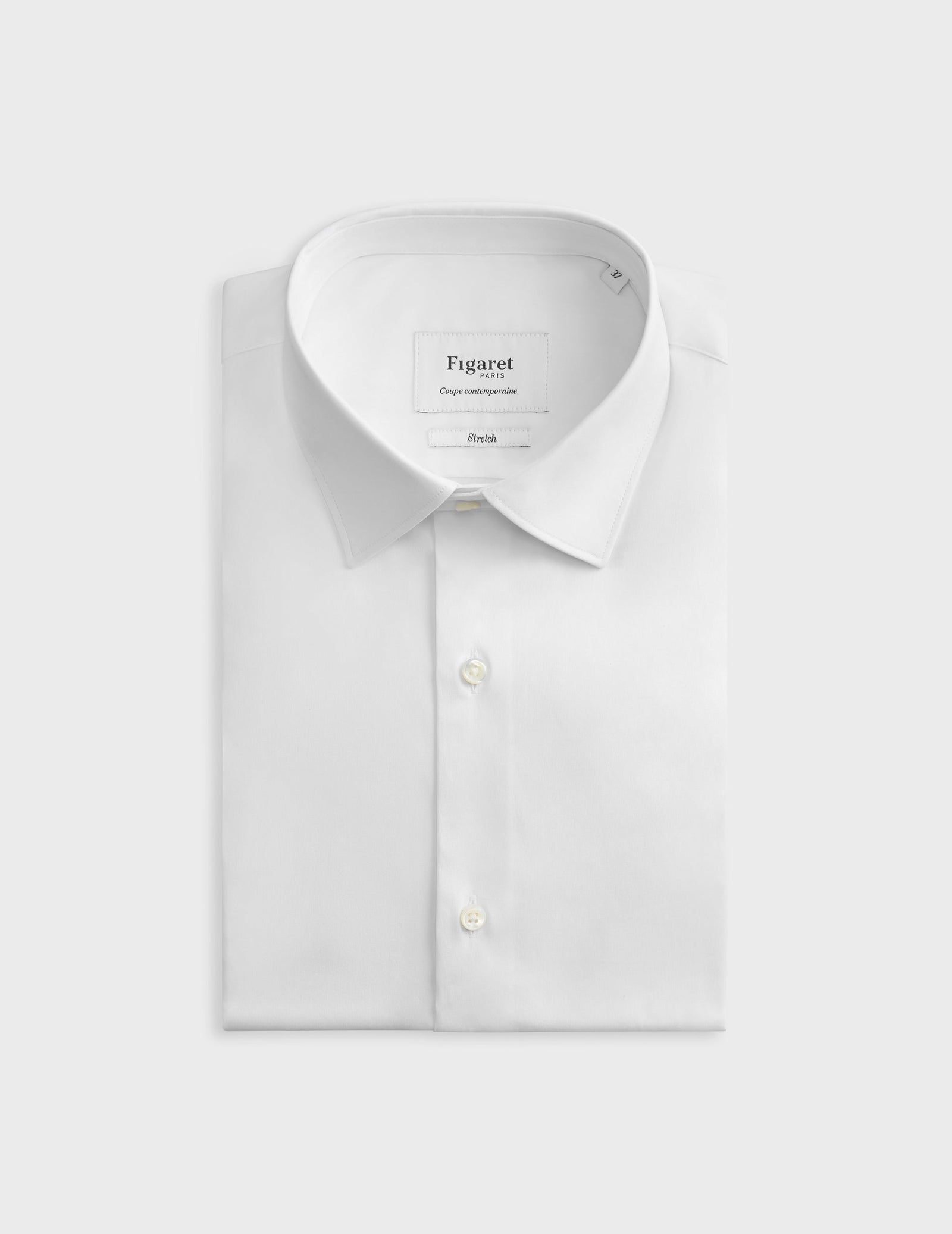 Chemise Semi Ajust E Stretch Blanche