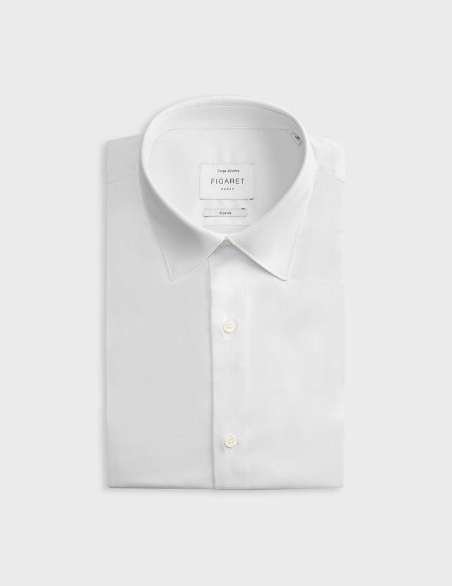 Chemise Ajustée stretch blanche