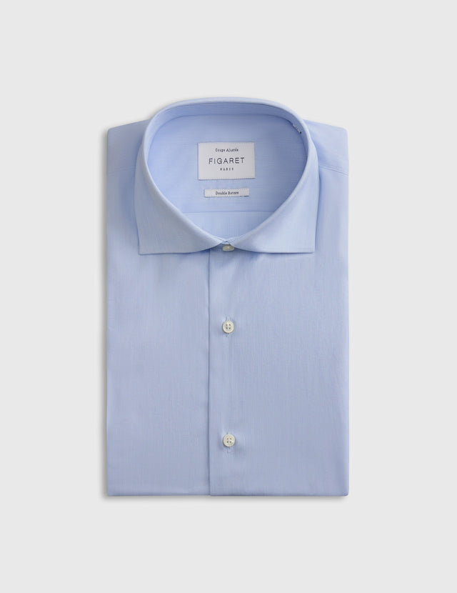 Chemise Ajustée rayée bleue