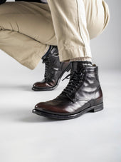ANATOMIA 013 - Brown Leather Ankle Boots