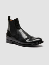 ANATOMIA 083 - Black Leather Chelsea Boots
