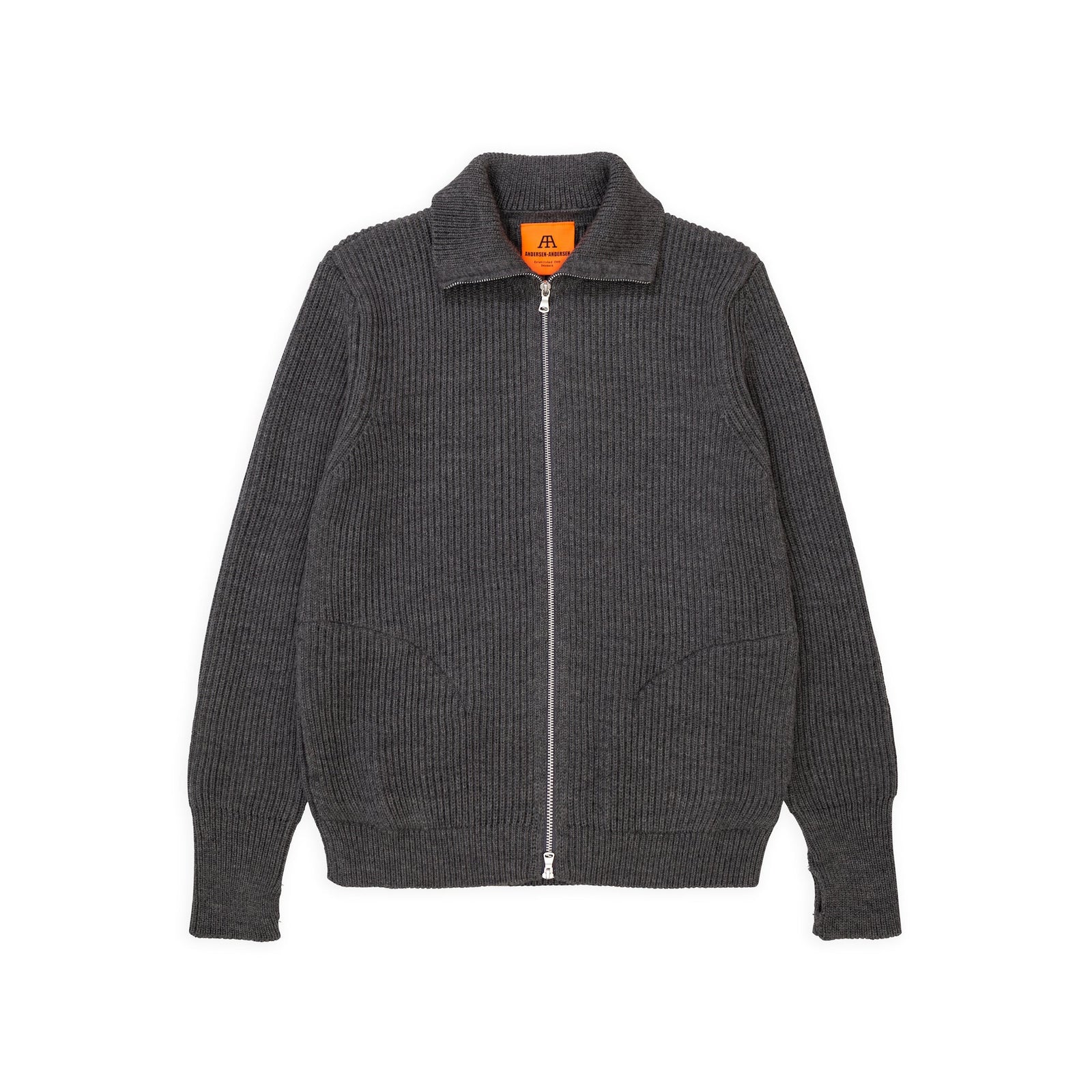 Full Zip Pockets Grey