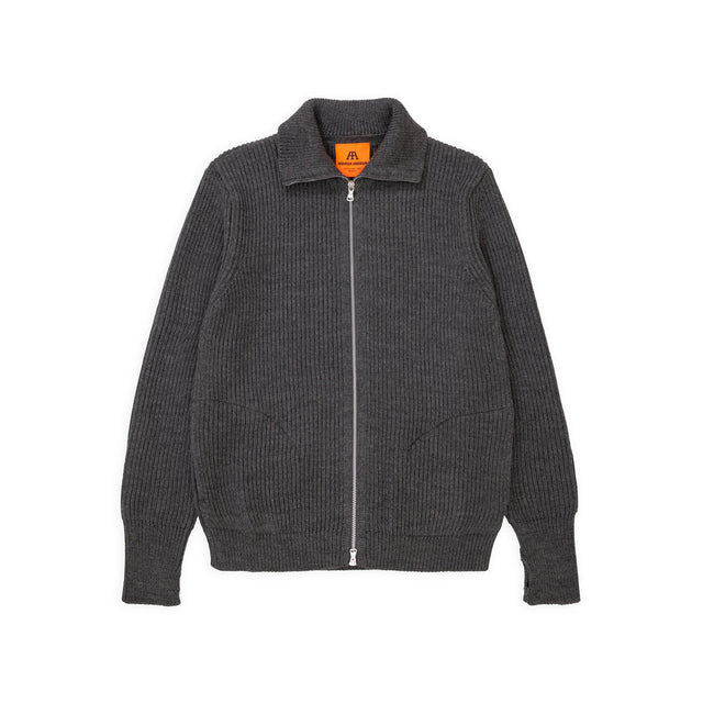 Navy Full-Zip Pockets Grey