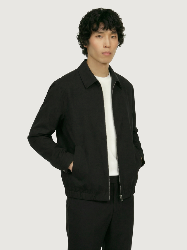 The 24 Coach Jacket || Black | Tropical Wool