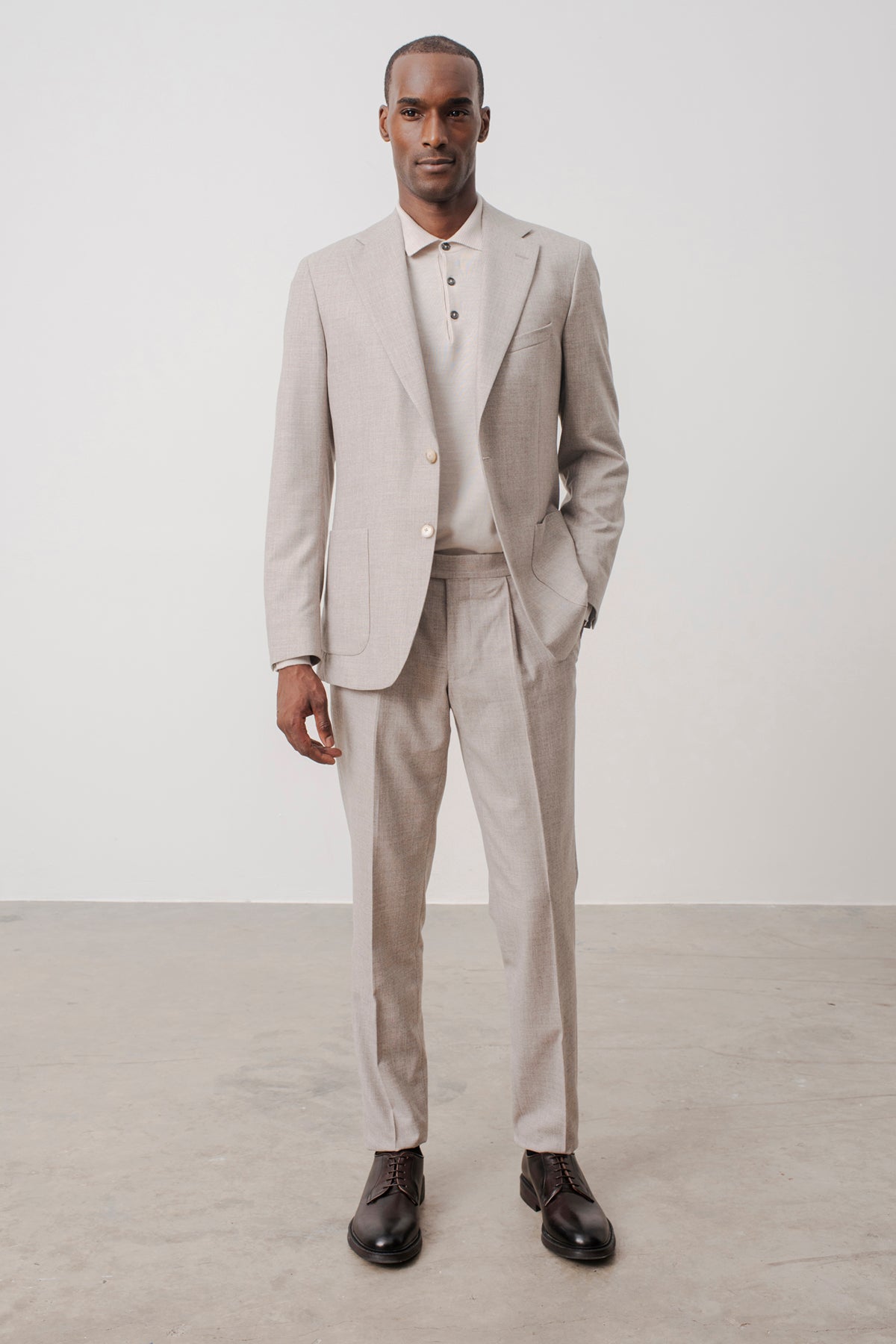 Suit Droit Portobello En Laine Vierge Et Coton