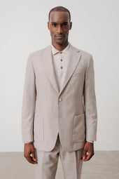 Suit Droit Portobello En Laine Vierge Et Coton