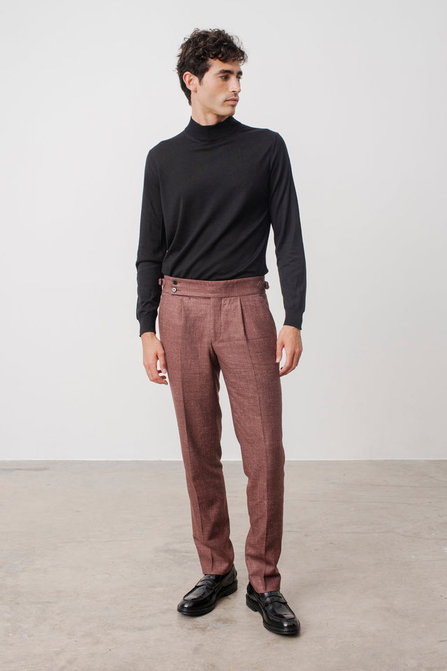 Sweater Col Montant Terrence En Laine M Rinos Noir