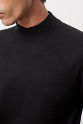 Sweater Col Montant Terrence En Laine M Rinos Noir