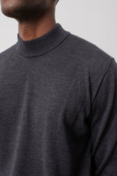 Sweater Col Montant Terrence En Laine M Rinos Gris