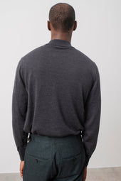 Sweater Col Montant Terrence En Laine M Rinos Gris