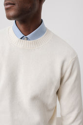 Sweater Col Rond Scott En Laine M Rinos Cru