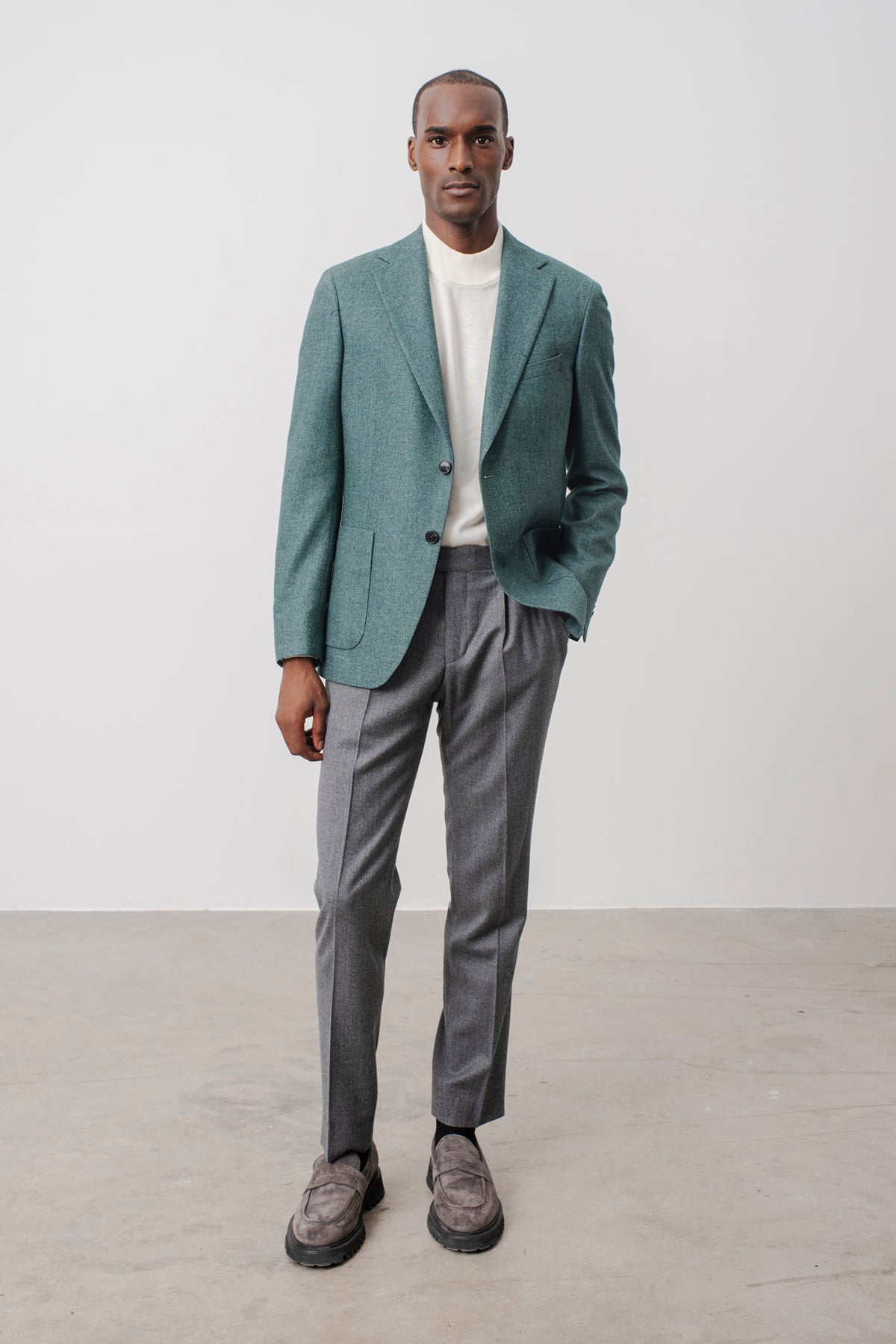Jacket Blazer Phoenix en laine vierge, coton et cachemire