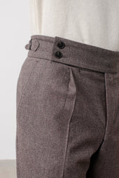 Pants Georges Double Boucle Noisette
