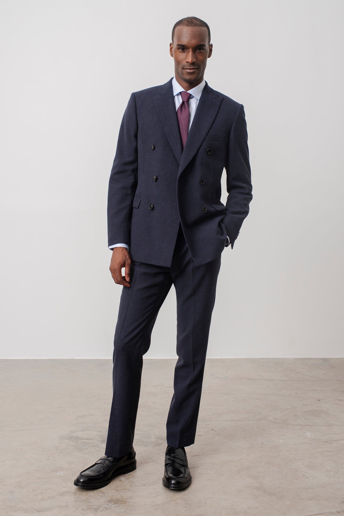 Suit Crois Calisse En Laine Vierge Et Soie