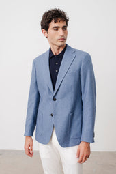 Jacket Blazer Hardy En Laine Vierge Coton Et Cachemire