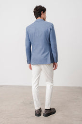 Jacket Blazer Hardy En Laine Vierge Coton Et Cachemire