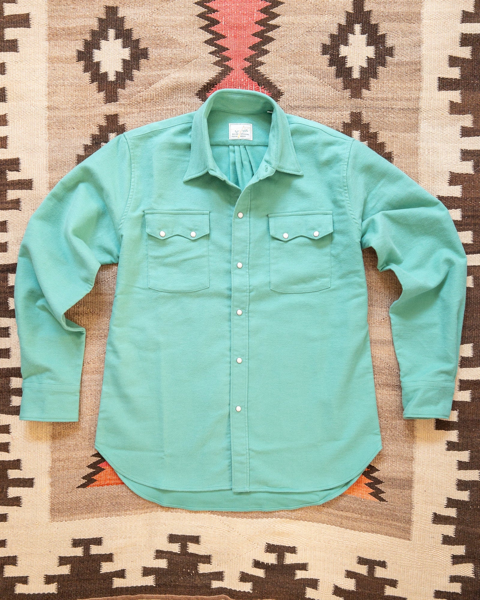 Moleskin Pearlsnap Shirt Wintergreen