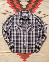 Washed Flannel Workshirt - Night Pitch