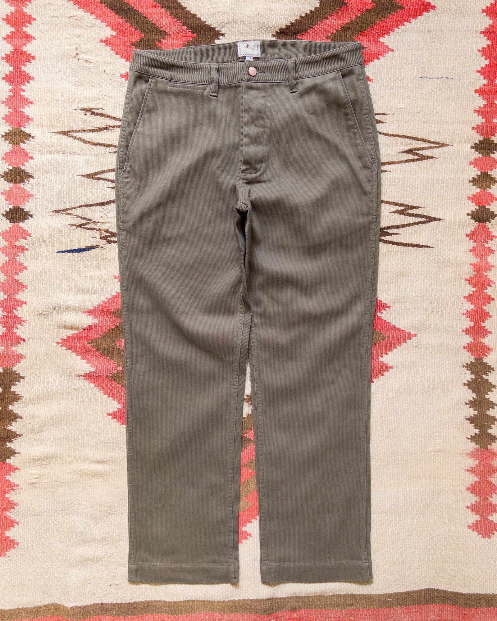 Bedford Cord Flat Front Chino Faded