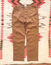 Bedford Cord Flat Front Chino - Bay Brown