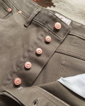 Bedford Cord Five Pocket Pants - Faded Olive
