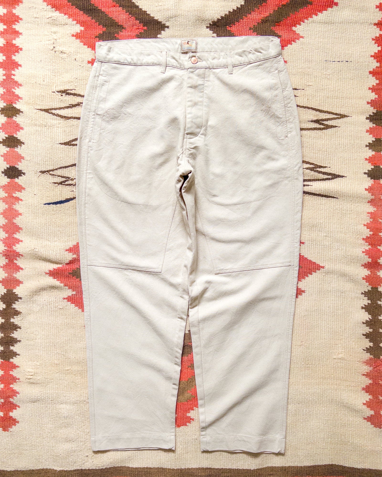 Heavyweight Pinpoint Canvas Chino Unbleached