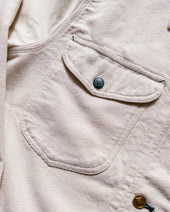 Heavyweight Pinpoint Canvas Barn Jacket - Unbleached