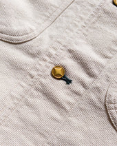 Heavyweight Pinpoint Canvas Barn Jacket - Unbleached