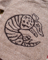 Alpaca Cardigan - Armadillo