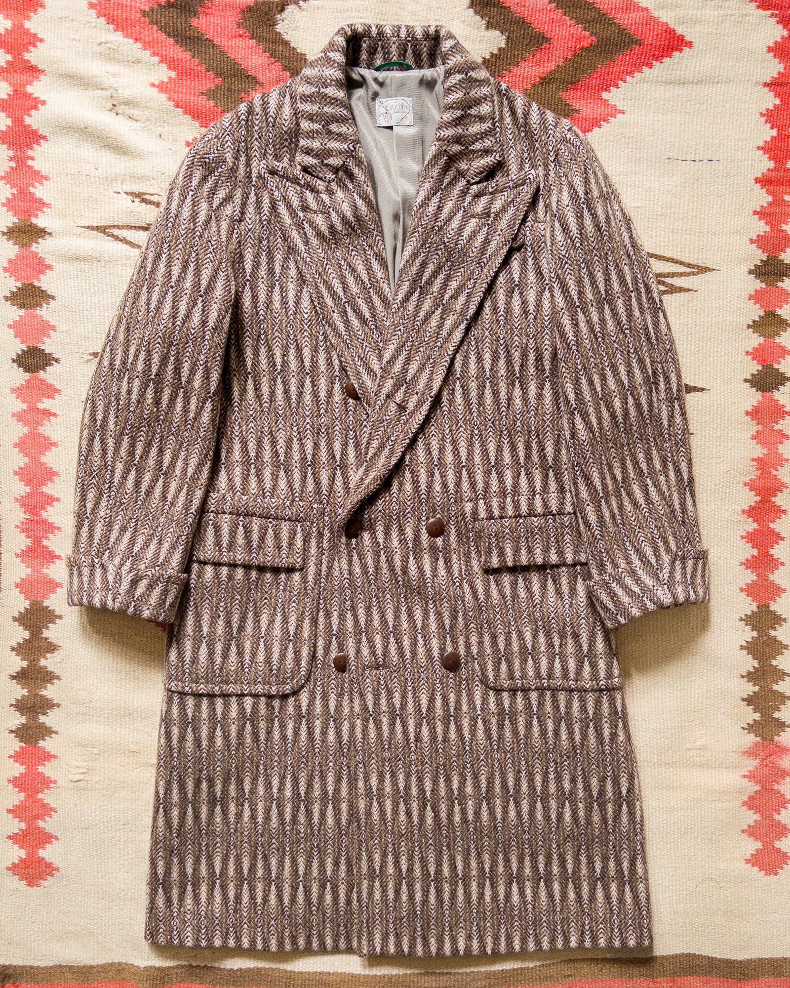 Polo Coat Diamond Ombre Tweed