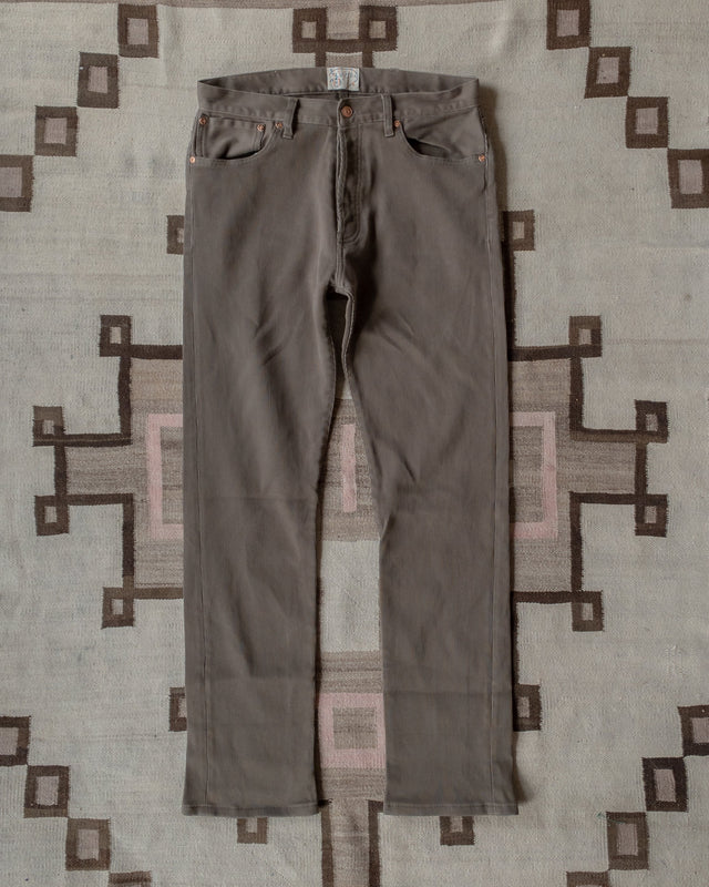 Bedford Cord Five Pocket Pants - Faded Olive - USA