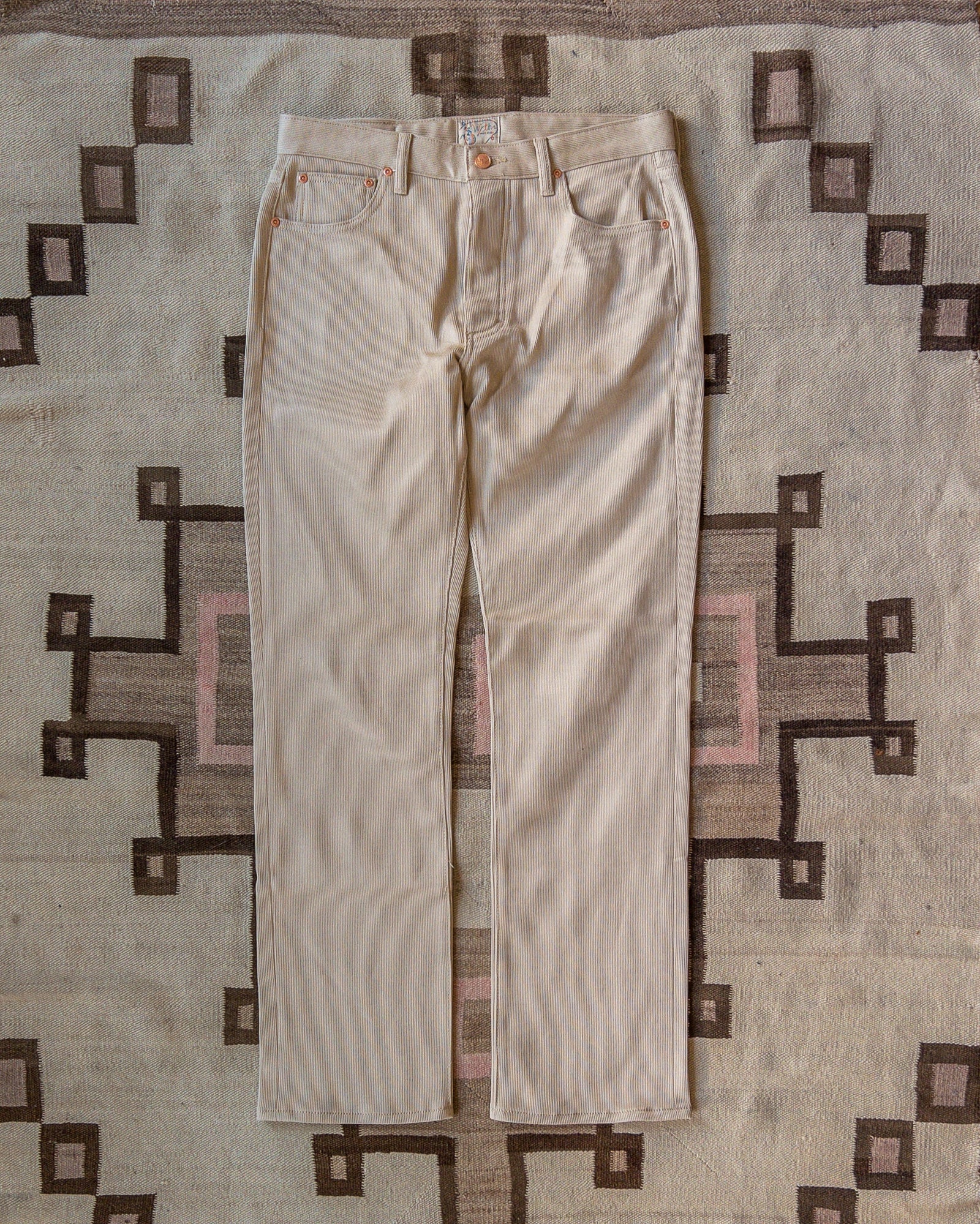 Bedford Cord Five Pocket Pants Off White Usa