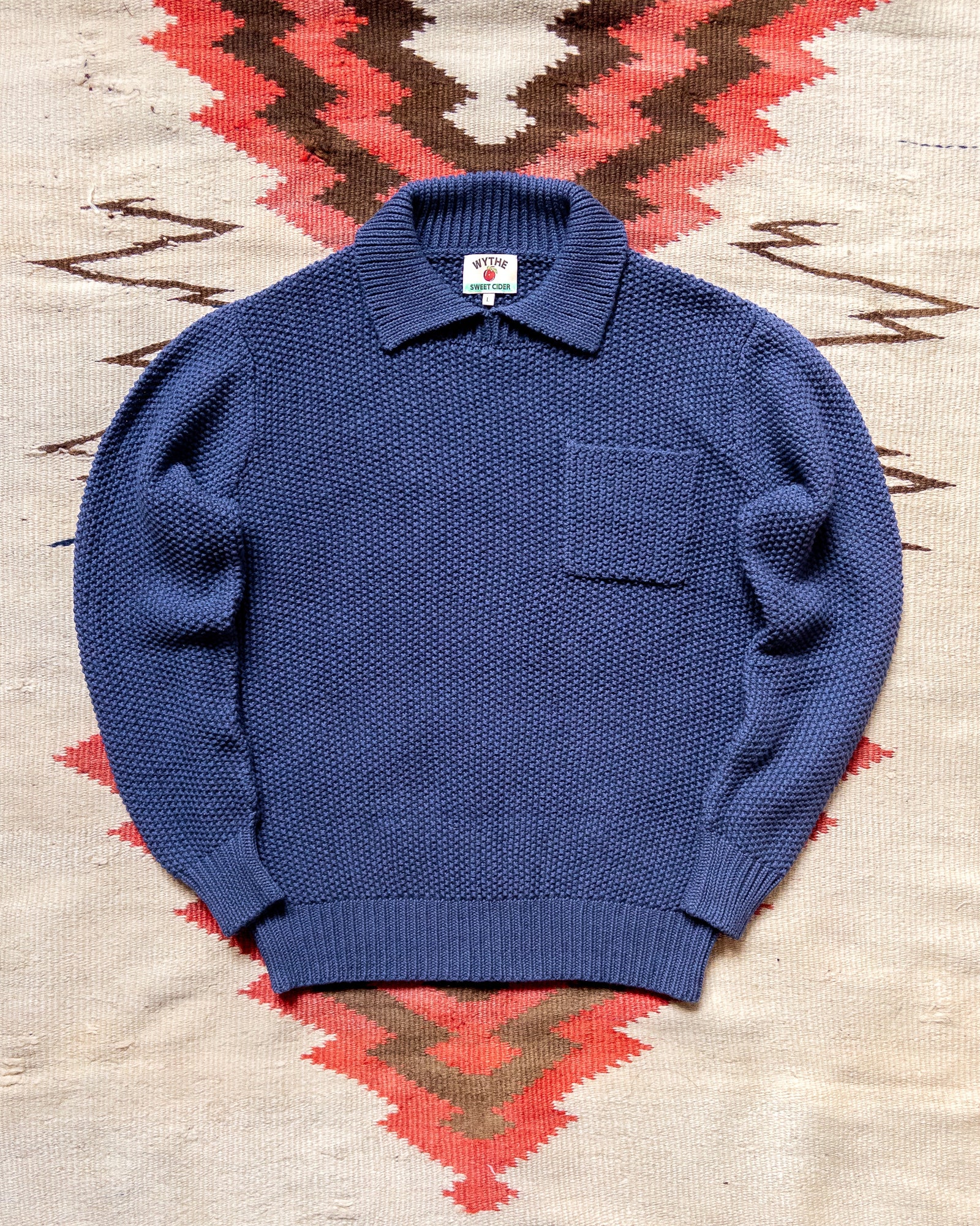 Stitch Collared Sweater Faded