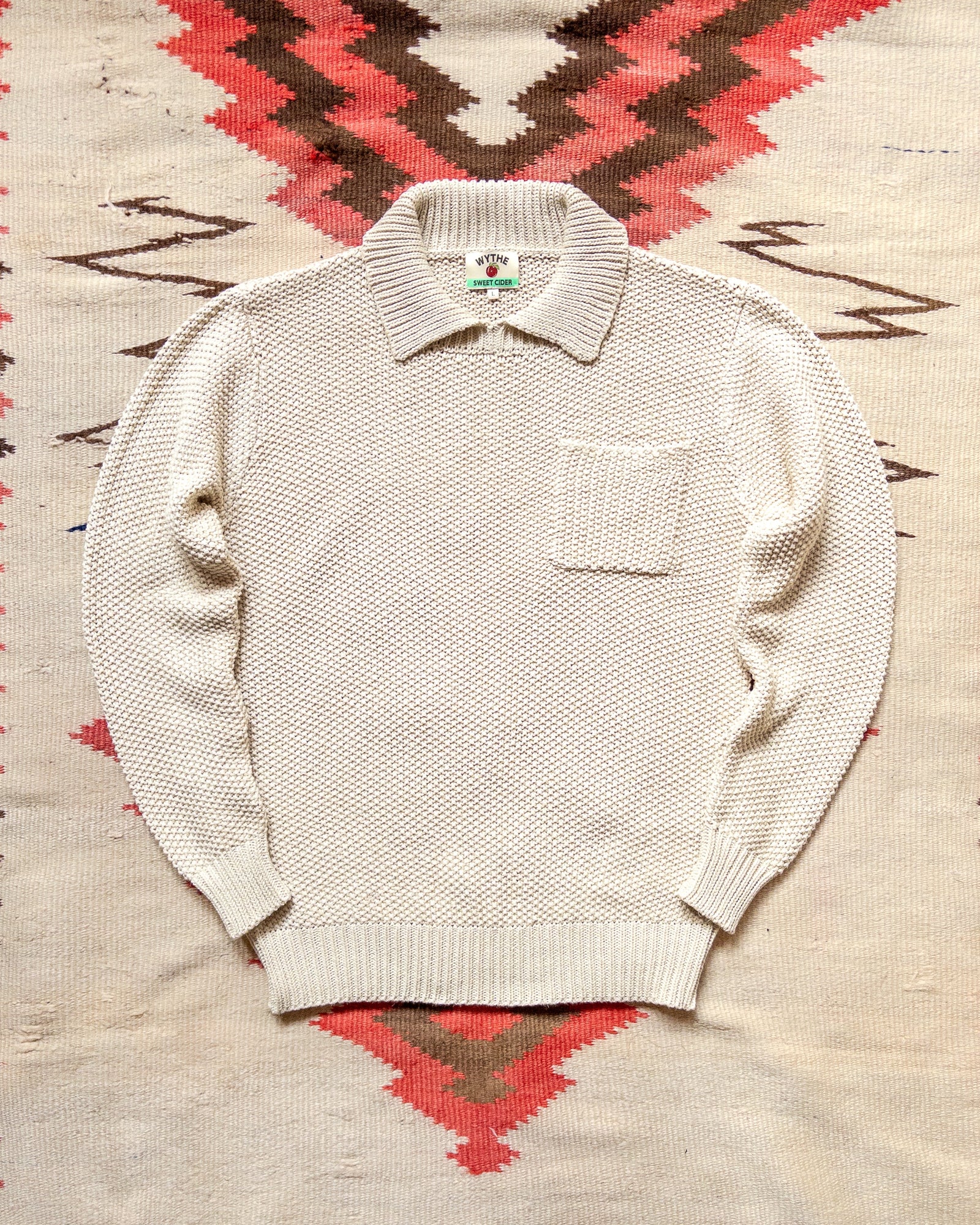 Stitch Collared Sweater Buttermilk