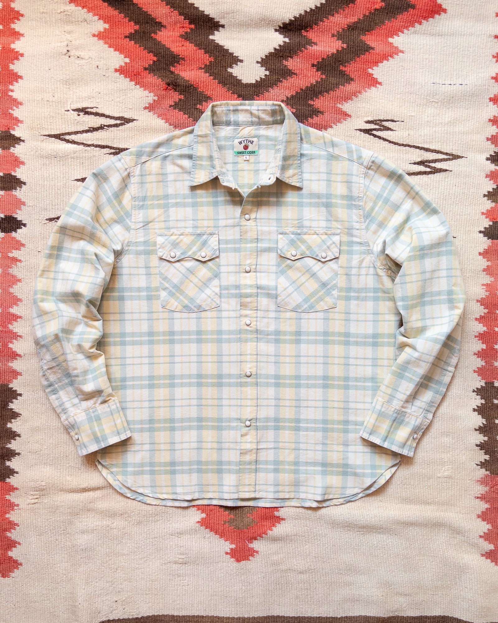 Oxford Cloth Pearlsnap Shirt And Sunflower Plaid