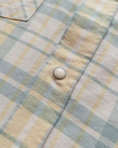 Oxford Cloth Pearlsnap Shirt - Sage and Sunflower Plaid