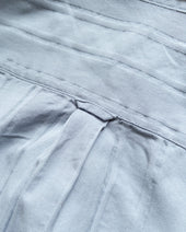 French Hickory Stripe Popover Button Down - Faded Bench Blue