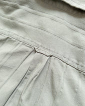French Hickory Stripe Popover Button Down - Sage