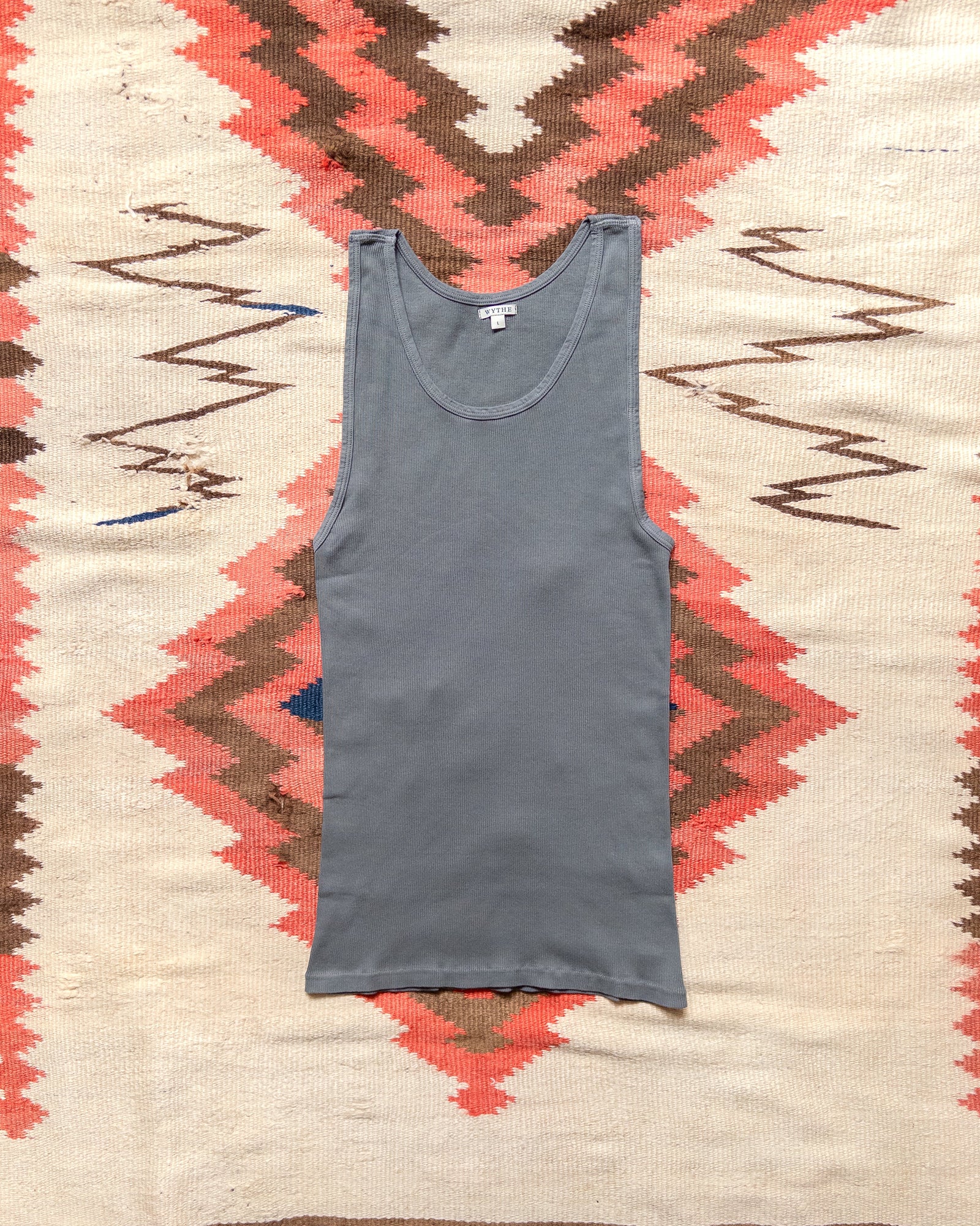 Tubular Cotton Ribbed Tank Top Faded