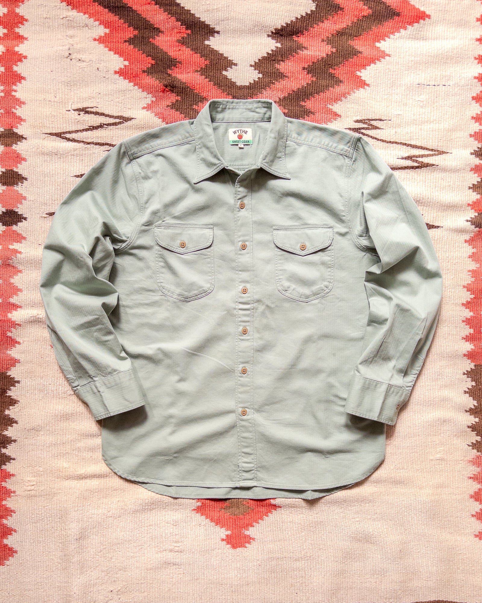 Cotton Herringbone Officer S Shirt