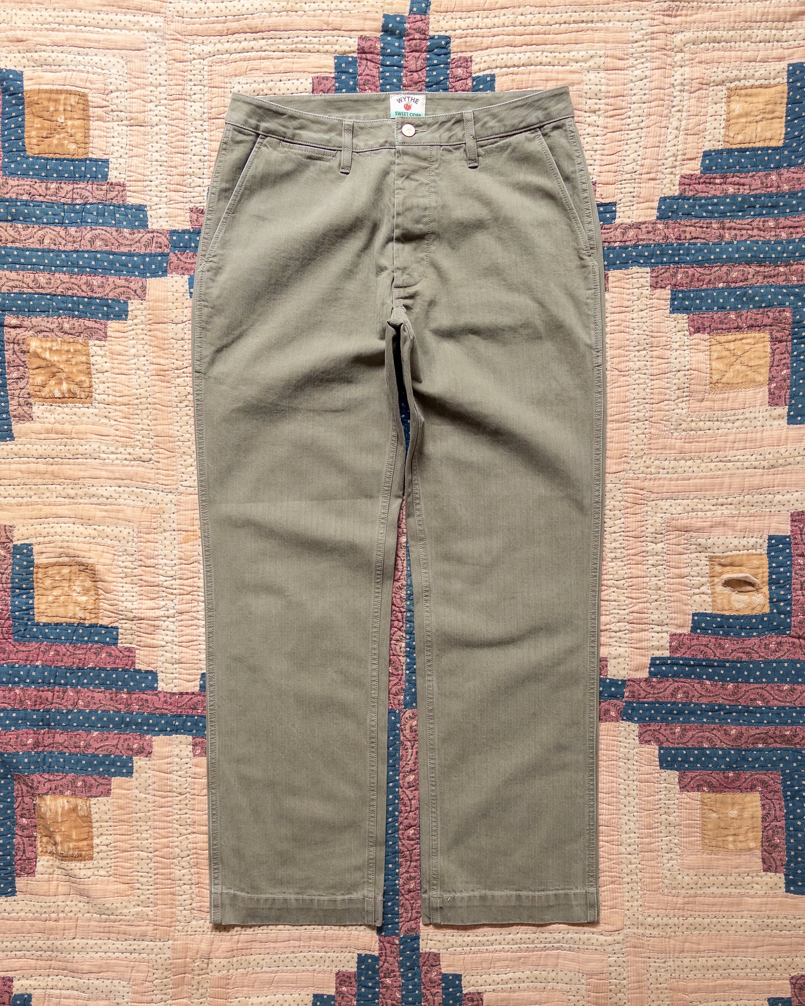 Japanese Cotton Herringbone Chino Faded