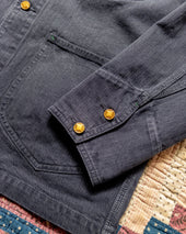 Japanese Cotton Herringbone Barn Jacket Faded