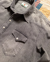 Pearlsnap Shirt Washed Black