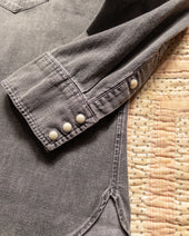 Pearlsnap Shirt Washed Black
