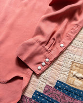Tencel Gabardine Pearlsnap Shirt Poppy Red