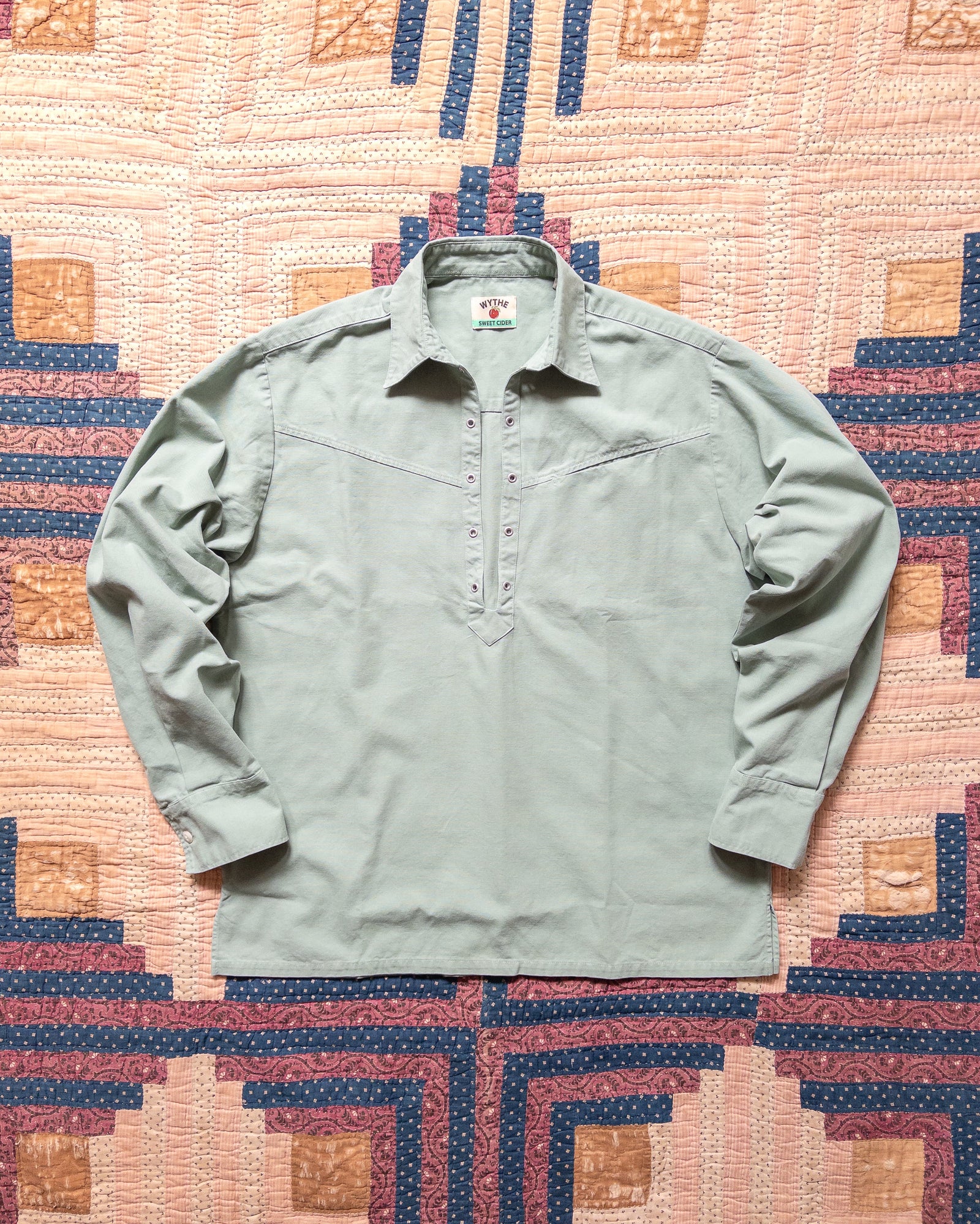 Cotton Canvas Pullover Shirt